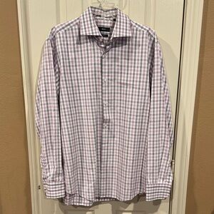 BOSS Men’s Button-Down Plaid Shirt. Sz 16 1/2; 42